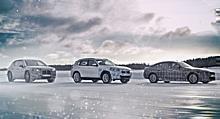 Der BMW iNEXT, der BMW i4 und der BMW iX3 im Winterfahrtest (